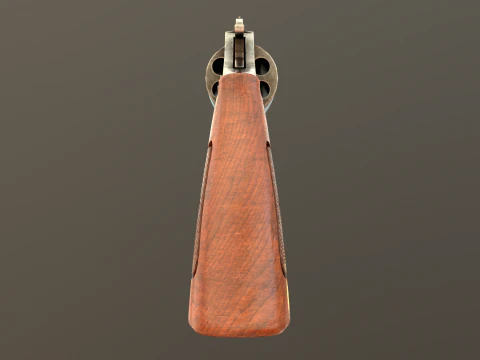 Revolver Game Ready Asset 3D Model