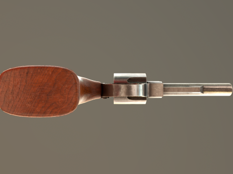 Revolver Game Ready Asset 3D-Modell