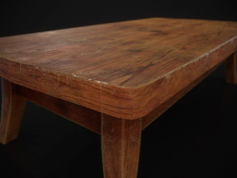 Worn Out Coffee Table 3D Model