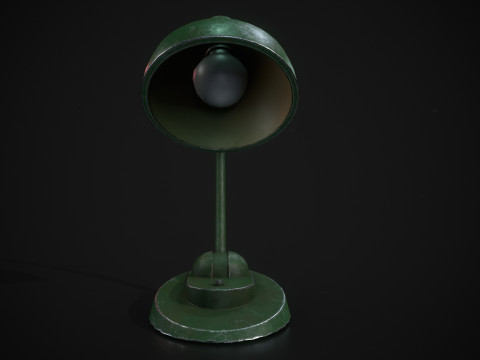 Worn Out Desk Lamp 3D Model