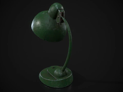 Worn Out Desk Lamp 3D Model
