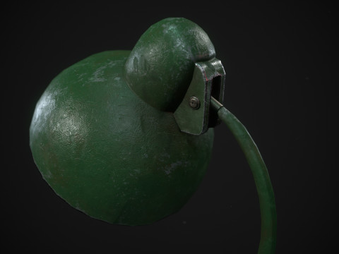 Worn Out Desk Lamp 3D Model