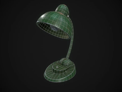 Worn Out Desk Lamp 3D Model