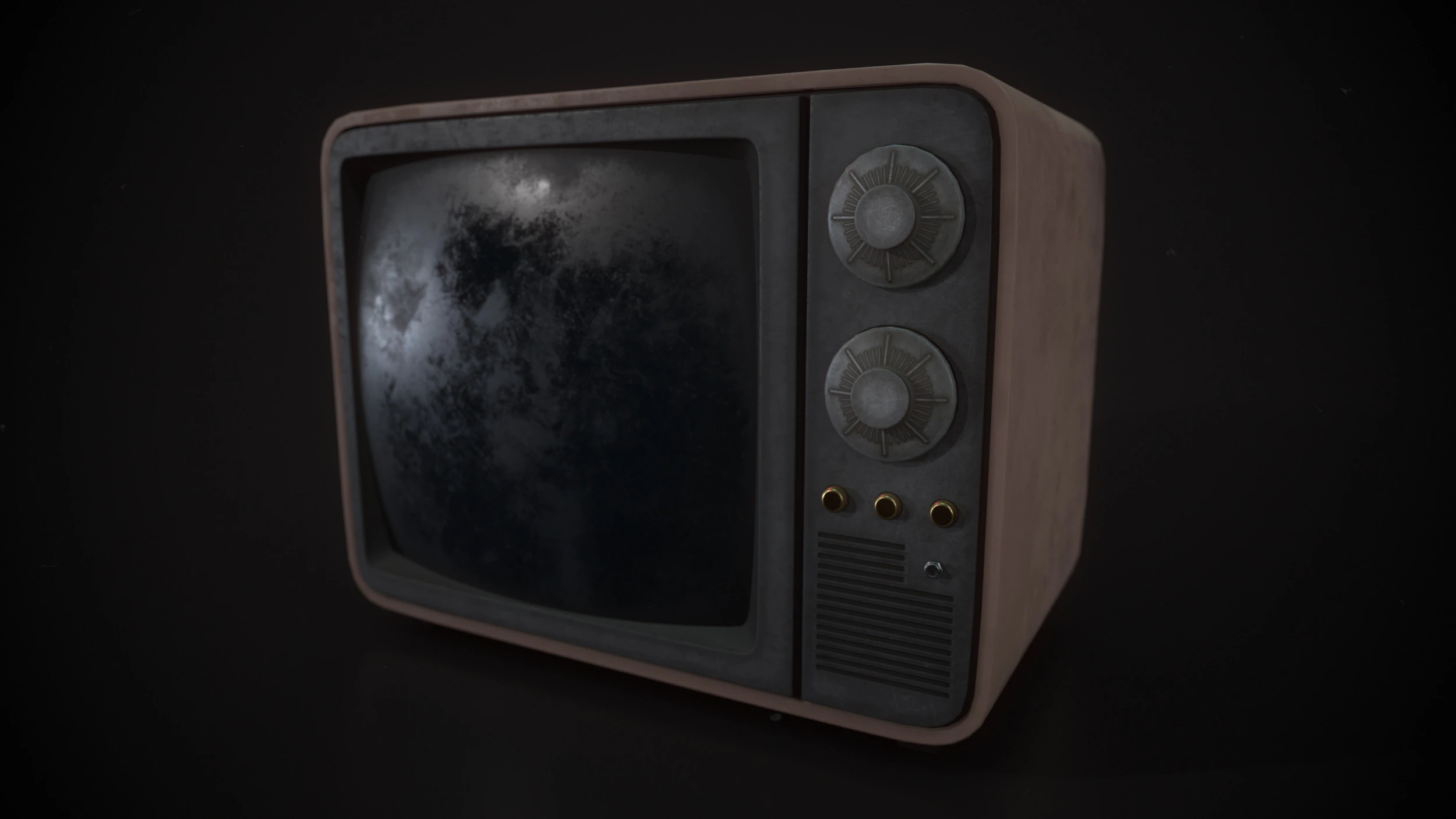 Vecchia televisione Modello 3D .c4d .max .obj .3ds .fbx .stl .blend 