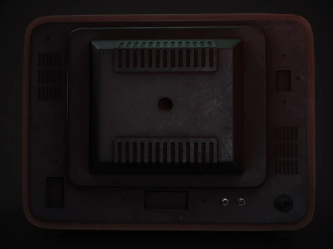 Vecchia televisione Modello 3D