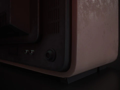 Vecchia televisione Modello 3D