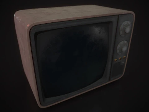 Vecchia televisione Modello 3D