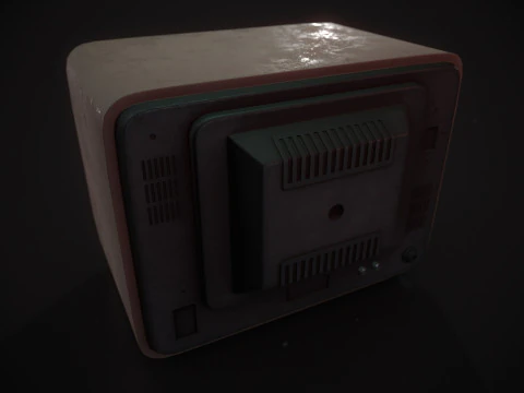 Vecchia televisione Modello 3D