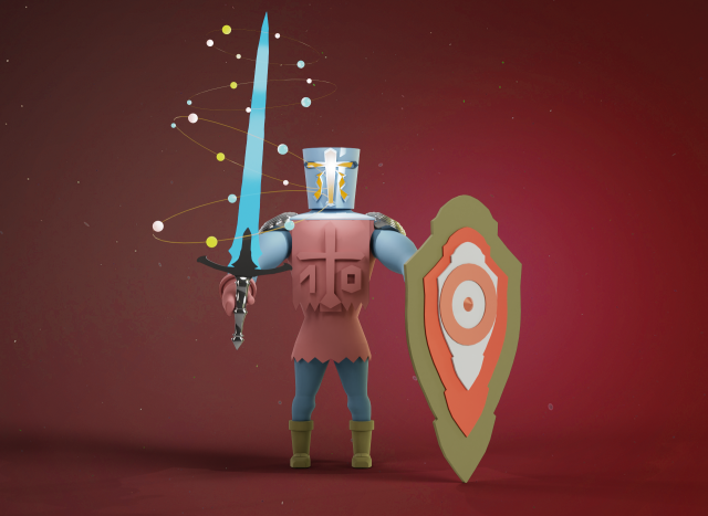 Knight 3D Model .c4d .max .obj .3ds .fbx .stl .blend 