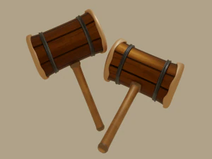 Стилизованный молоток 3D Модель