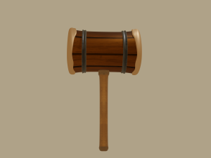 Stylized hammer 3D Model