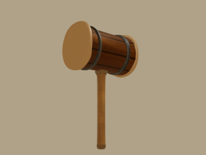 Stylized hammer 3D Model