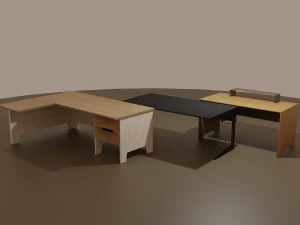 Pacote de mesa Modelo 3D