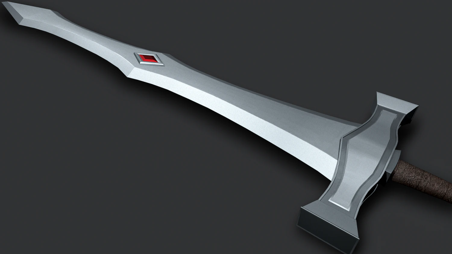 Middle Ages Sword 3D Model .c4d .max .obj .3ds .fbx .stl .blend