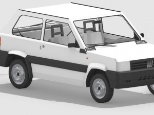 Fiat panda 141 3D Baskı Modeli