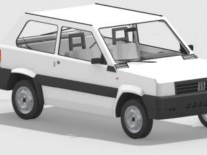 Fiat Panda 141 Modello di stampa 3D