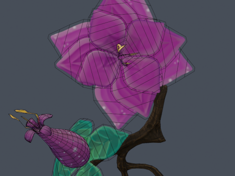 Stylized Flowers 3D मॉडल