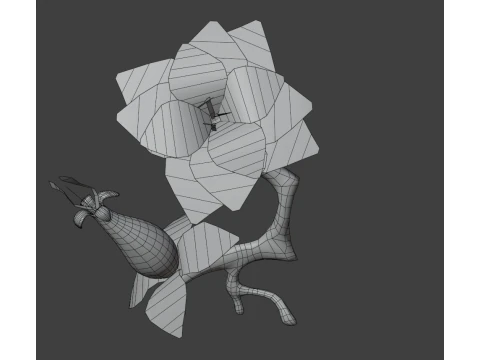 Stylized Flowers 3D Model