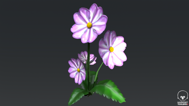 Stylized Flowers2 Model 3D .c4d .max .obj .3ds .fbx .stl .blend 
