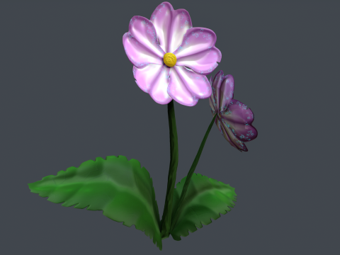 Stylized Flowers2 Model 3D