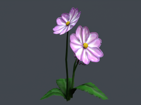 Stylized Flowers2 Model 3D