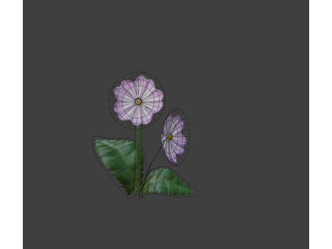 Stylized Flowers2 Model 3D