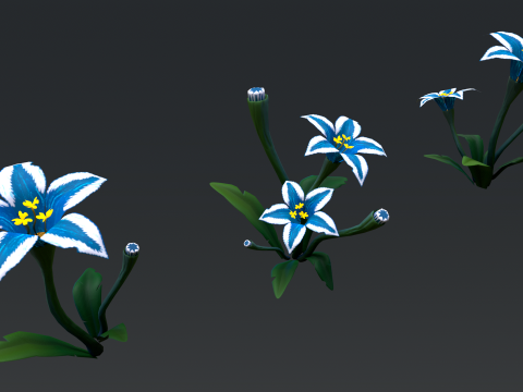 Stylized Flowers3 Modelo 3D