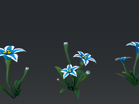Stylized Flowers3 Modelo 3D