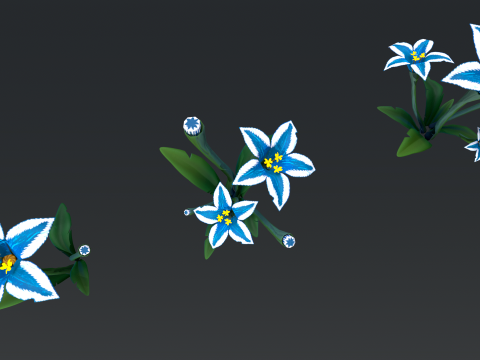 Stylized Flowers3 Modelo 3D