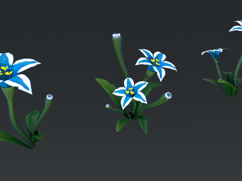 Stylized Flowers3 Modelo 3D