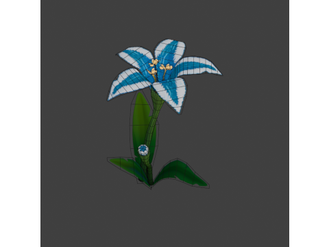 Stylized Flowers3 Modelo 3D