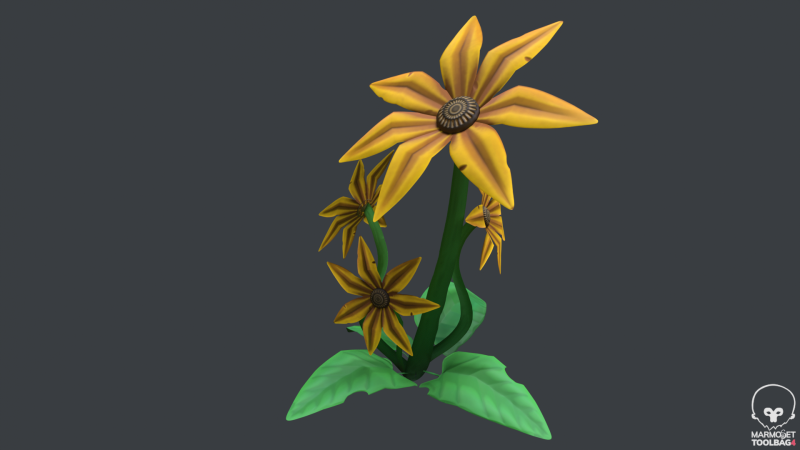 Stylized Flowers4 3D मॉडल .c4d .max .obj .3ds .fbx .stl .blend 