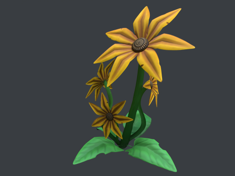 Stylized Flowers4 3D Model