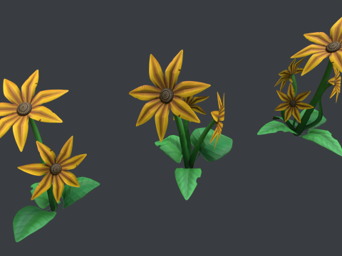 Stylized Flowers4 3D मॉडल
