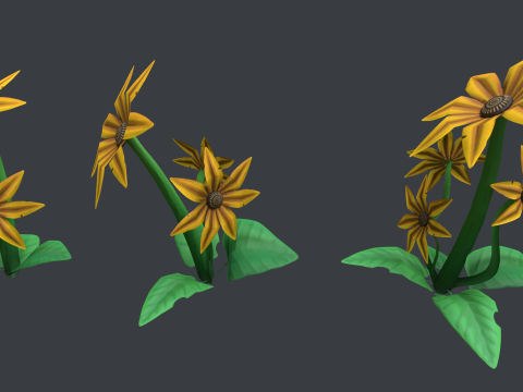 Stylized Flowers4 3D मॉडल
