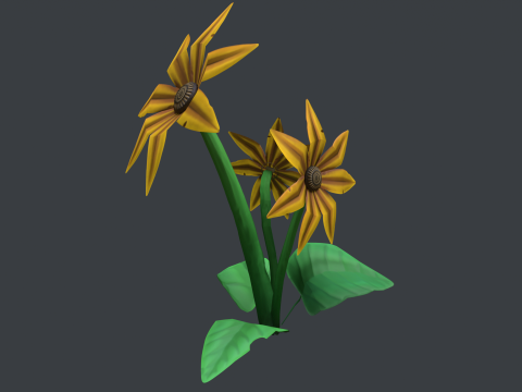 Stylized Flowers4 3D मॉडल
