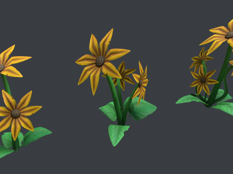 Stylized Flowers4 3D मॉडल