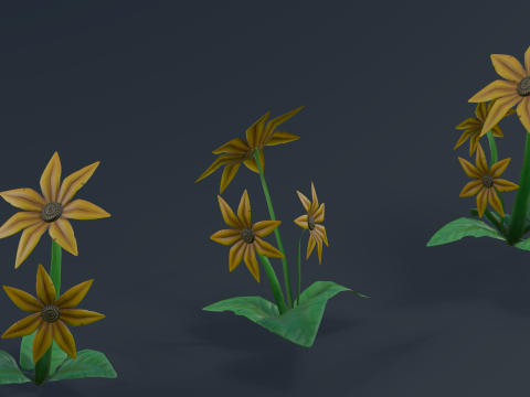 Stylized Flowers4 3D मॉडल