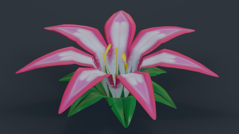 Stylized Flowers5 Modello 3D .c4d .max .obj .3ds .fbx .stl .blend 
