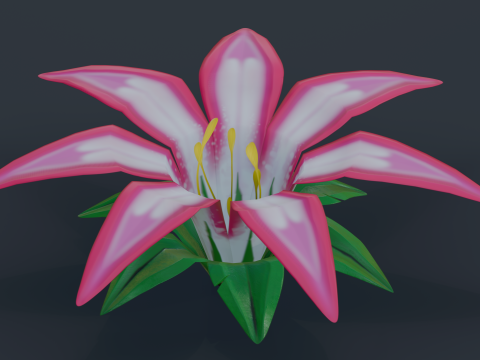 Stylized Flowers5 3D Model