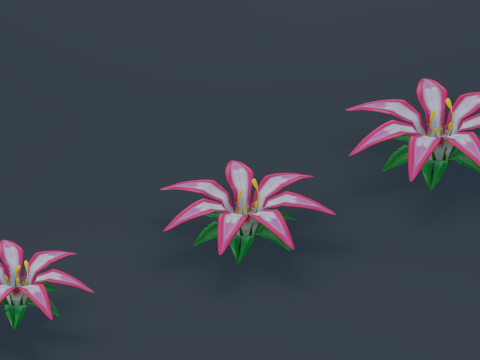 Stylized Flowers5 Modello 3D