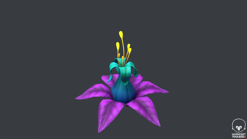 Stylized Flowers6 3D मॉडल .c4d .max .obj .3ds .fbx .stl .blend 