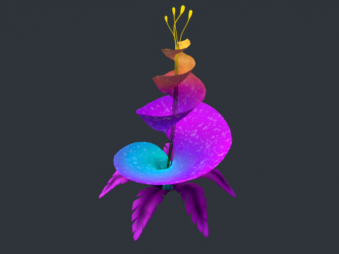 Stylized Flowers7 3D Model
