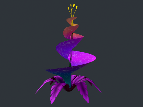Stylized Flowers7 3D Model