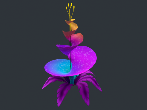 Stylized Flowers7 3D Model