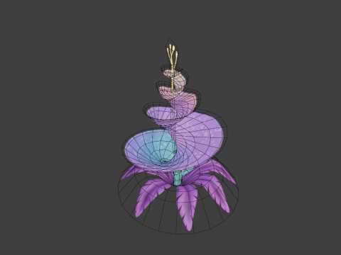 Stylized Flowers7 3D Model
