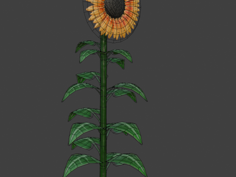 Stylized Flowers 8-9 3D Model
