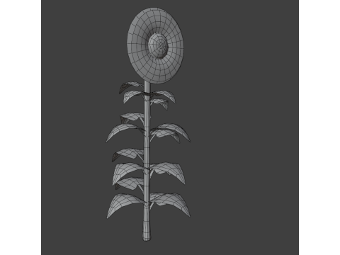 Stylized Flowers 8-9 3D Model