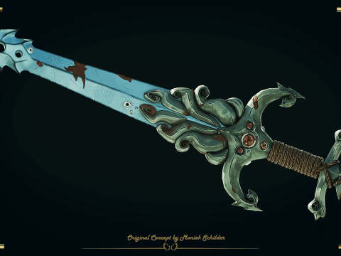 Stylized fantasy sword 3D 模型