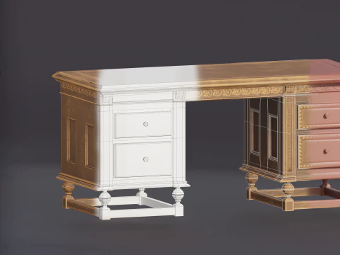 Стилизованный стол 3D Модель